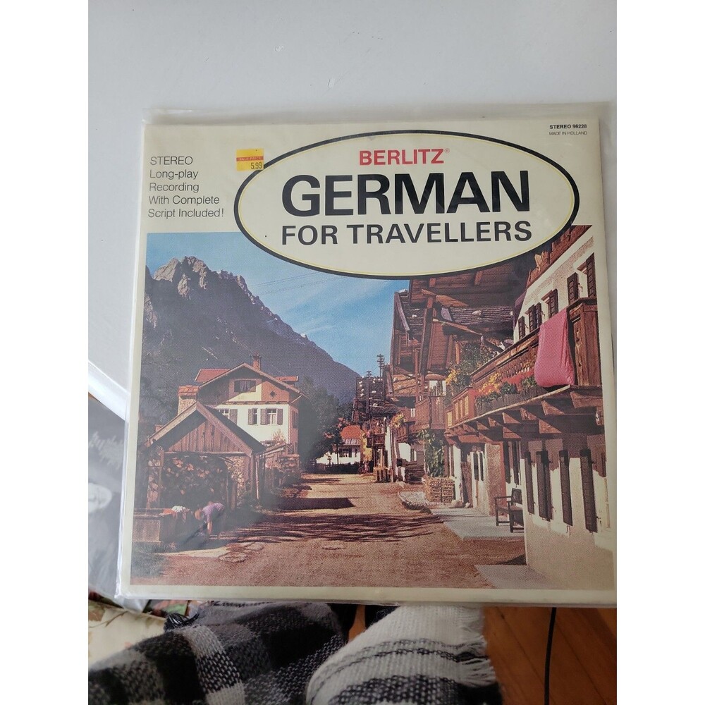 Berlitz German For Travellers Vintage LP Vinyl Learning German Language 1972